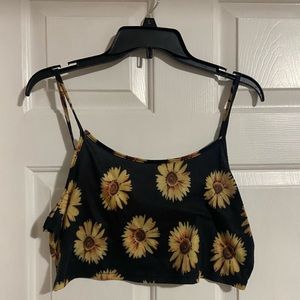 Cropped sunflower SHEIN tank